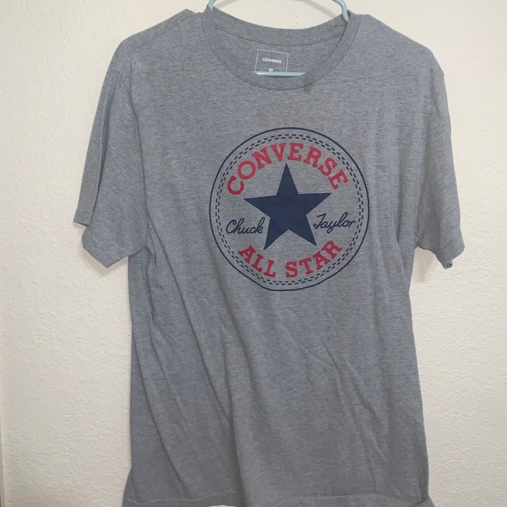 Gray converse all star tee shirt